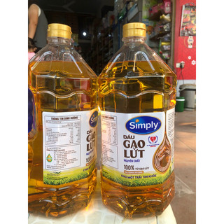 Dầu ăn simply gạo lứt 2 lít