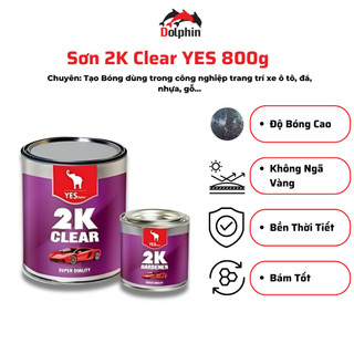 Sơn phủ bóng 2k yes tím sơn bóng gỗ, sơn bóng nhựa, sơn bóng tường, sơn phủ