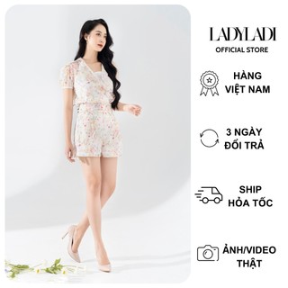 Set áo hoa nhí LADI phối quần thanh lịch, năng động, chất tơ bay nhẹ nhàng NSE01
