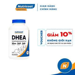 Viên Uống Hỗ Trợ Sinh Lý, Cân Bằng Nội Tiết Tố Nutricost DHEA 50mg 240 Viên