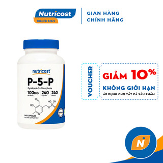 Hỗ Trợ Sức Khỏe Hệ Thần Kinh Và Hệ Thống Miễn Dịch Nutricost P-5-P 100Mg 240 Viên Nhộng