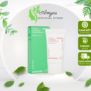 Kem chống nắng nâng tông kiềm dầu Innisfree Tone Up No Sebum Sunscreen EX SPF 50+ PA++++ 60 mL