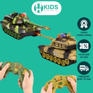 Đồ chơi xe tăng điều khiển từ xa 9 kênh RC 2.4G đa chức năng cỡ lớn X KIDS vượt địa hình có đèn nhạc vui nhộn cho trẻ em