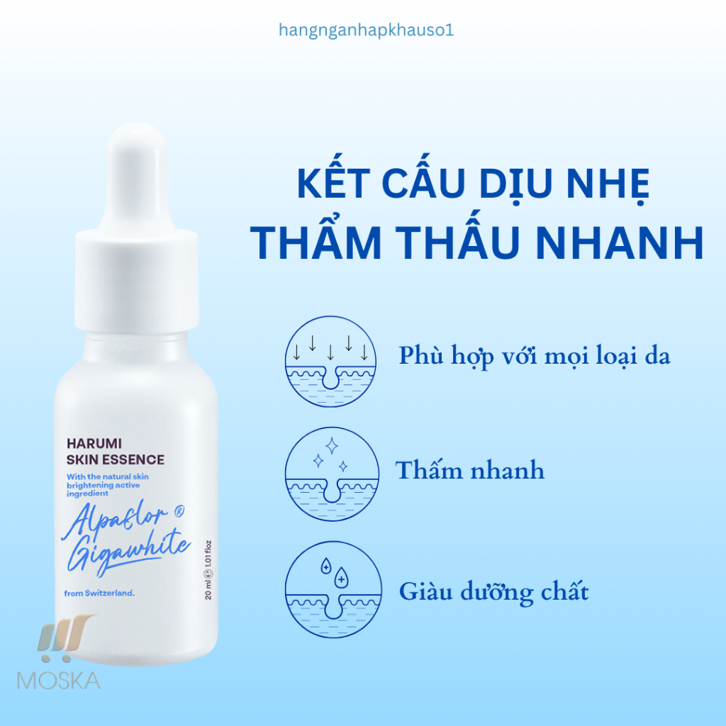 Tinh Chất Trẻ Hóa Da HARUMI Giúp Da Căng Mịn, Chống Lão Hõa, Giảm Độ Nhăn Da, Giảm Thâm| Moska Shop