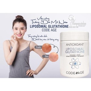 VIÊN UỐNG TRẮNG DA CODEAGE LIPOSOMAL GLUTATHIONE 60 VIÊN
