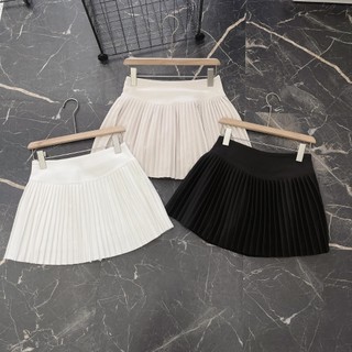 Cv10 - chân váy xếp ly dáng xòe lưng bảng to có quần bảo hộ women nữ kaki