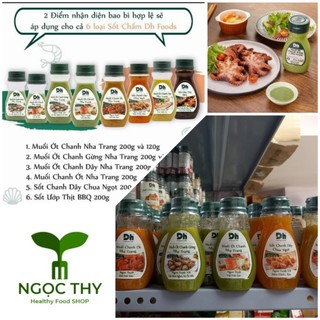 Muối chấm chanh ớt gừng Nha Trang, sốt chanh dây, xốt ướp BBQ DH Foods 200gr