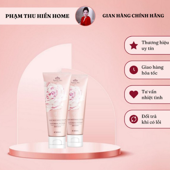 Kem Dưỡng Trắng Da Toàn Thân Pyeong-Ahn Hàn Quốc, Kem Dưỡng Body Nâng Tone Phủ Trắng Cấp Ẩm, Giúp Da Trắng Hồng Tự Nhiên