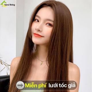 Tóc giả nữ thời trang PIKUP, đầu tóc giả nữ dáng dài thẳng, đội tóc giả Hàn Quốc kèm lưới tóc giả