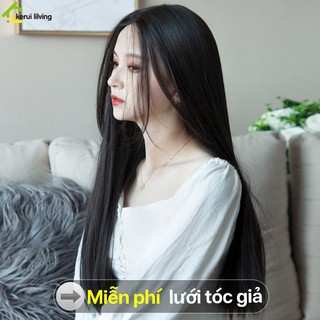 Tóc giả nữ thời trang PIKUP, đầu tóc giả nữ dáng dài thẳng, kèm lưới tóc giả, đội tóc giả Hàn Quốc,