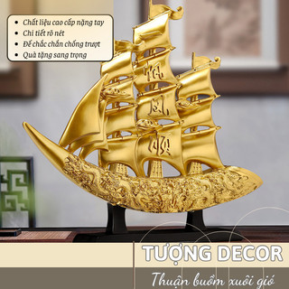 Tượng Thuận Buồm Xuôi Gió Grand Haven Chạm Khắc Bằng Tay Tinh Tế Từ Nhựa Composite Cao Cấp Qùa Tặng Sang Trọng Ý Nghĩa