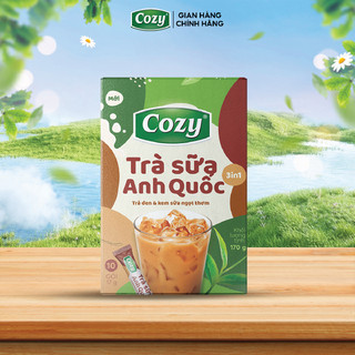 Trà Sữa Anh Quốc Cozy Hòa Tan 3IN1 (170gr x 10 gói) Vị Ngọt Thanh, Thơm Mát, Tiện Lợi Dễ Pha Chế