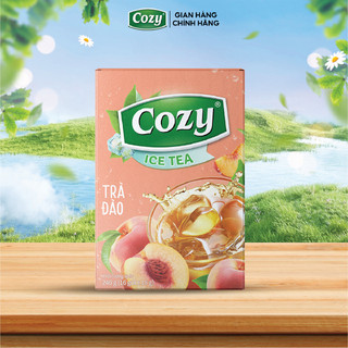 Trà Đào Cozy Hòa Tan Ice Tea (240gr - 16gói) Hương Đào Thơm Dịu, Giải Nhiệt Mùa Hè, Chiết Xuất Từ Lá Trà Tươi