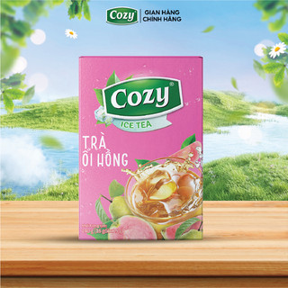 Trà Ổi Hồng Hòa Tan Cozy Ice Tea Nước Giải Khát Cho Ngày Hè Thanh Mát Đậm Vị Trà (16 gói x 15gr)