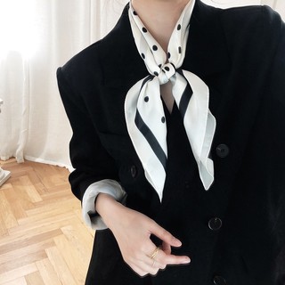 Khăn lụa vuông họa tiết 70x70cm ThyThy STORE