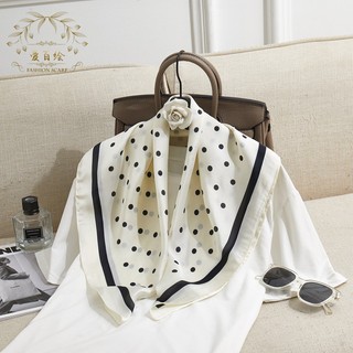Khăn lụa vuông họa tiết 70x70cm ThyThy STORE