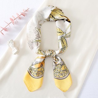 Khăn lụa vuông họa tiết 70x70cm ThyThy STORE