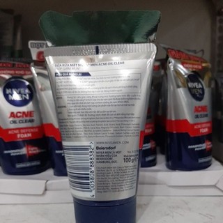 Sữa rửa mặt nivea MEN 100g