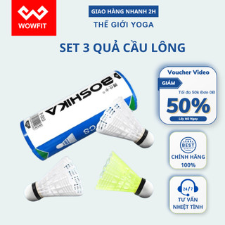 Quả cầu lông, Set 3 quả cầu NHỰA có HỘP ĐỰNG 