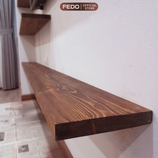  Kệ gỗ gắn tường bằng vít âm decor phòng góc làm việc từ FEDO - FE15 