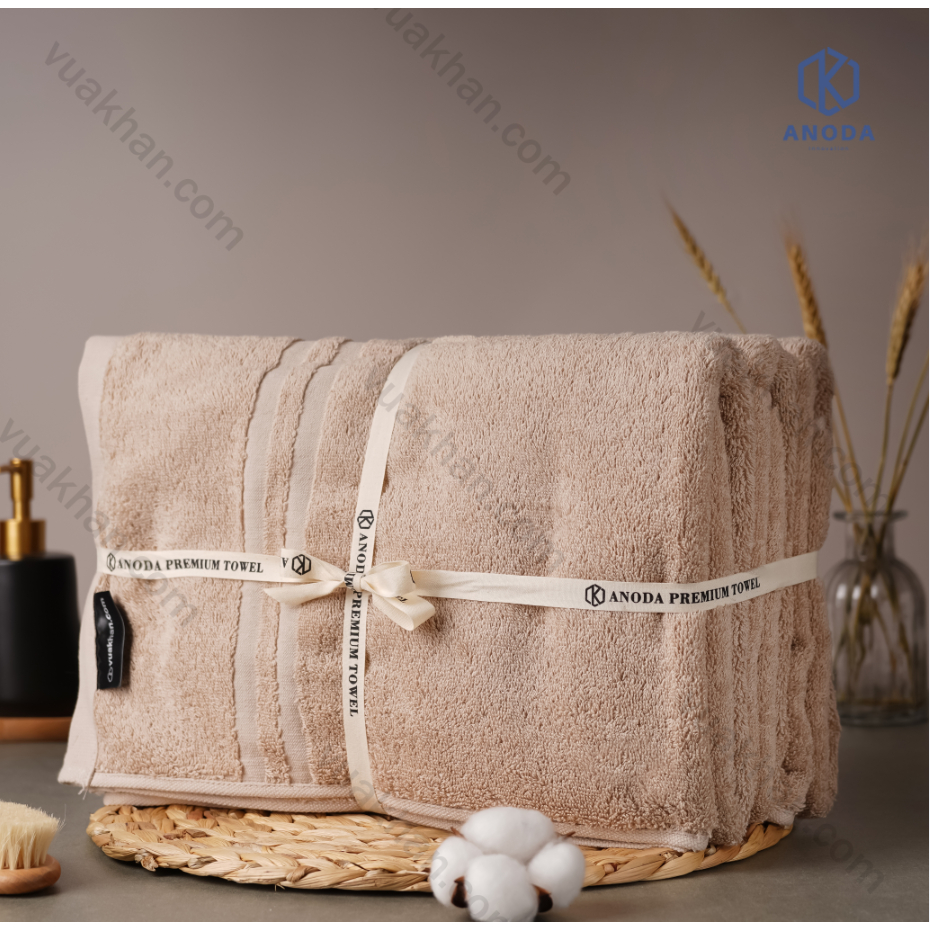 3 Cái Khăn tắm to 70x140cm trọng lượng 500g 100% cotton cao cấp - Khăn Anoda