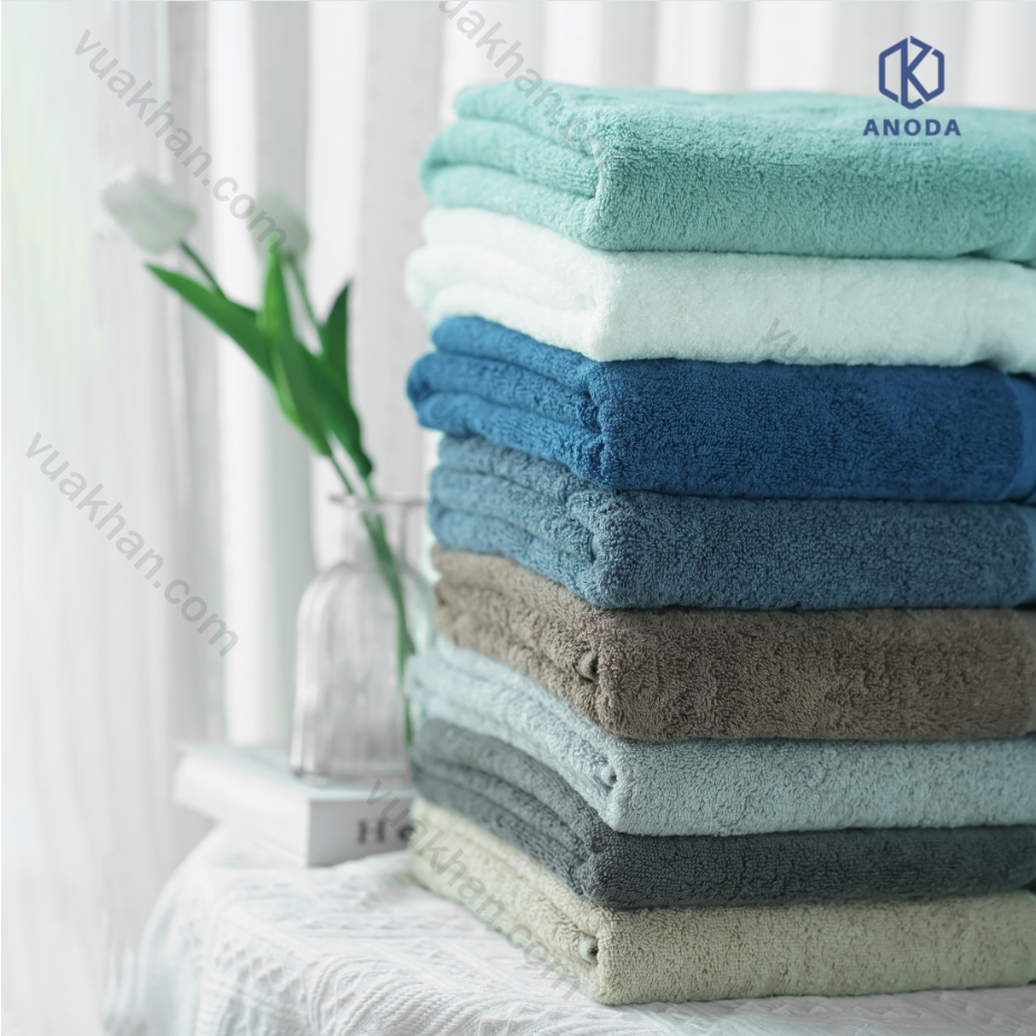 3 Cái Khăn tắm to 70x140cm trọng lượng 500g 100% cotton cao cấp - Khăn Anoda