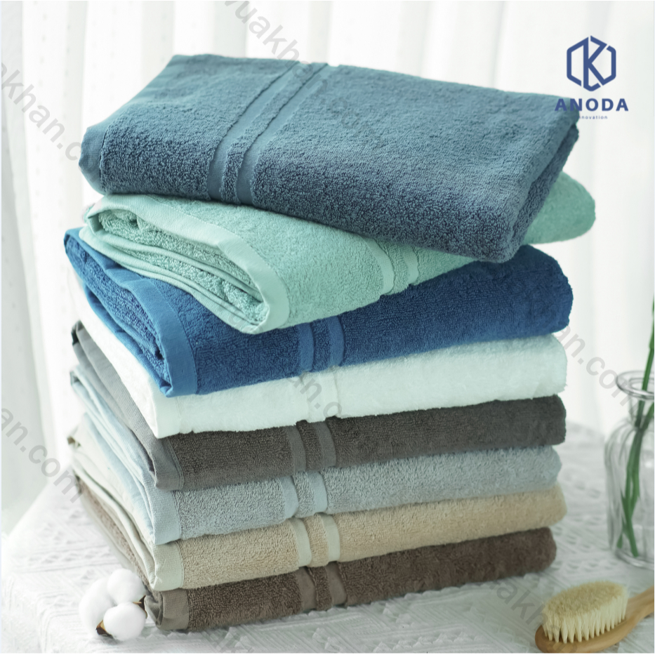 3 Cái Khăn tắm to 70x140cm trọng lượng 500g 100% cotton cao cấp - Khăn Anoda