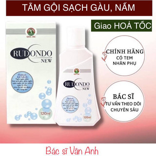 [CHÍNH HÃNG date 2027 Mẫu mới 120ml] Dầu gội đầu và dầu tắm giảm gầu  nấm, ngứa da đầu Rudondo new