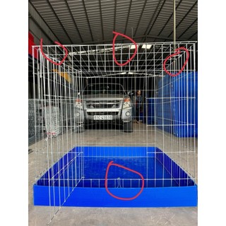Lồng Gà 1M ,80V,[2l8 +3l4] [Hàng Ráp Sẵn ] lòng gà chọi , chuồng ga láp ráp, lòng vuông, chuồng vuông,Chuồng Gà ,