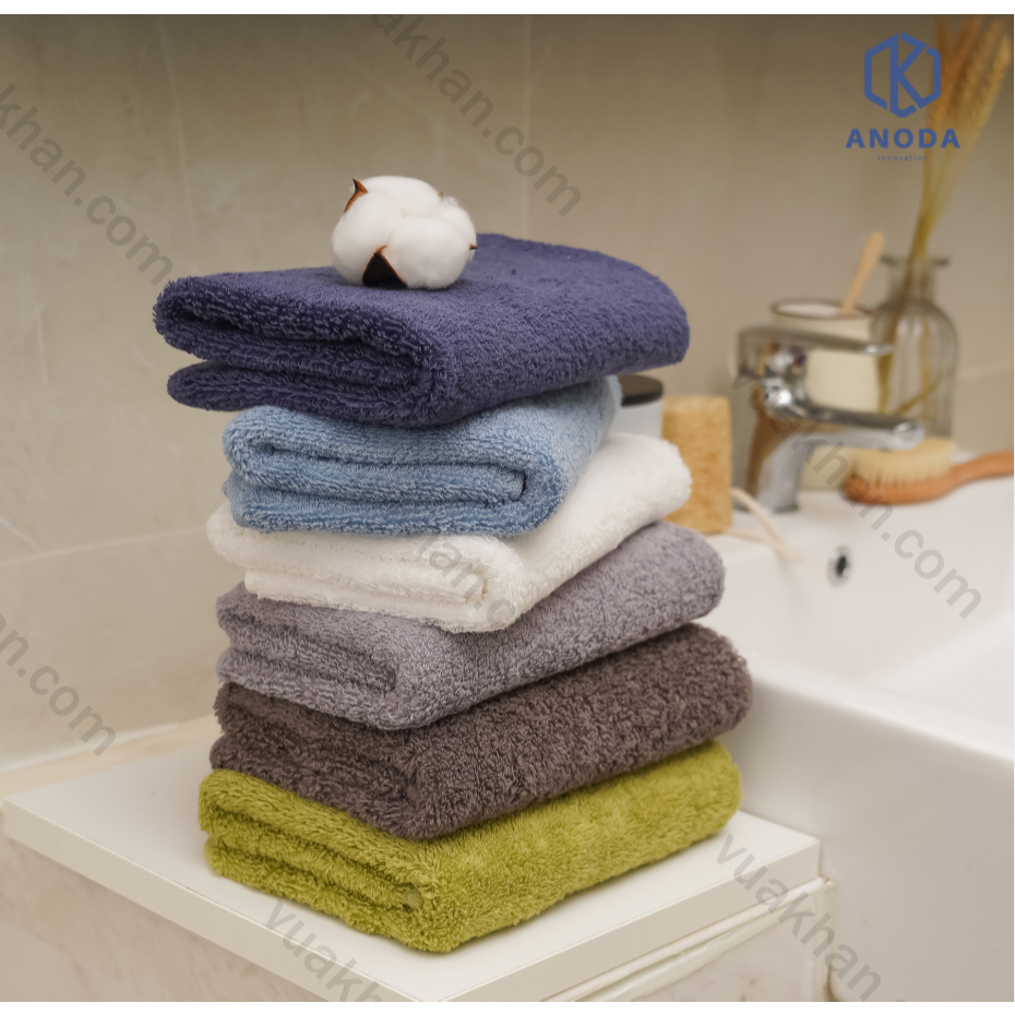 3 cái Khăn 40x80cm Trọng lượng 170gr 100% Cotton Cao Cấp Sợi chải kỹ  Anoda