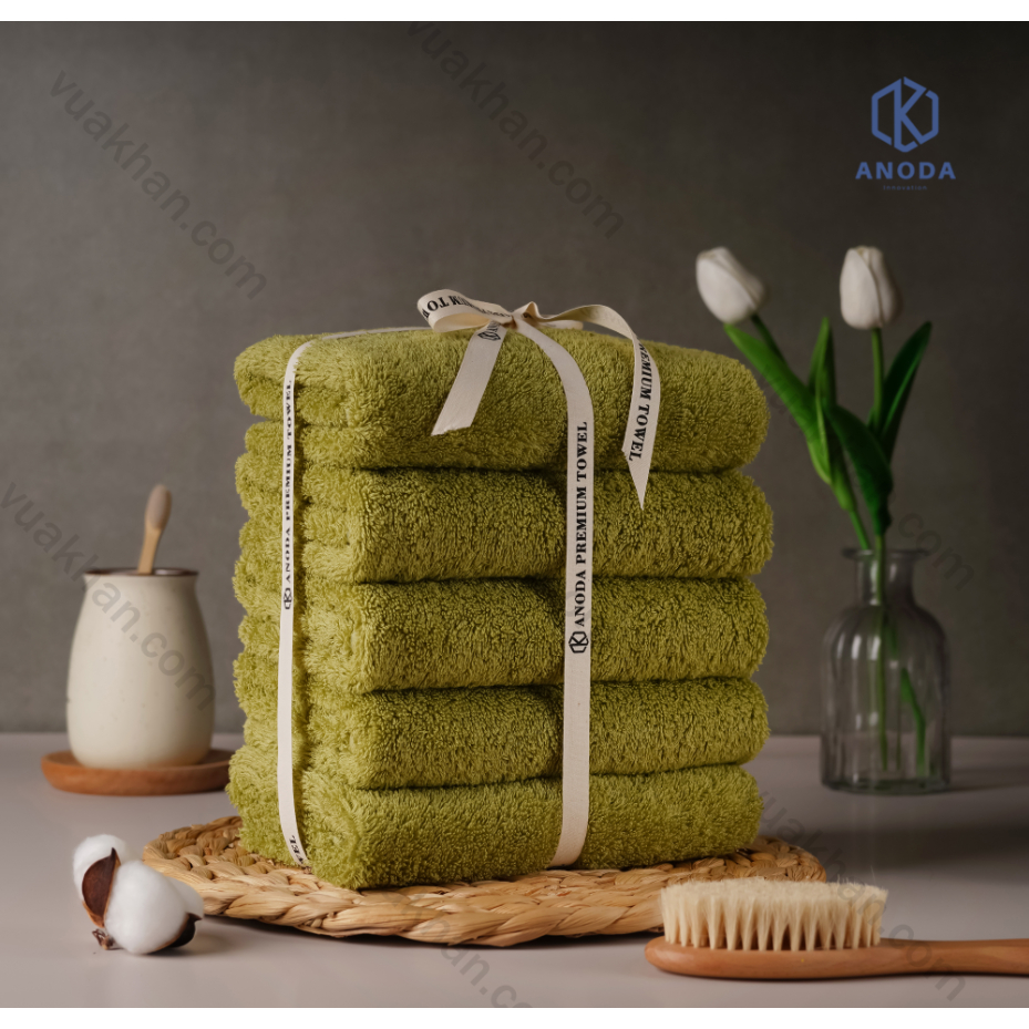 3 cái Khăn 40x80cm Trọng lượng 170gr 100% Cotton Cao Cấp Sợi chải kỹ  Anoda