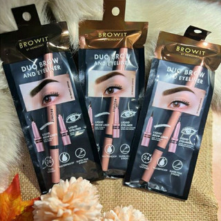 Bút kẻ mắt và chân mày Browit by Nongchat Duo Brow and Eyeliner linhlanshop