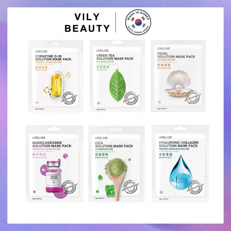 [Bill Hàn] Mặt Nạ Dưỡng Da Lebelage Solution Mask Pack 25ml