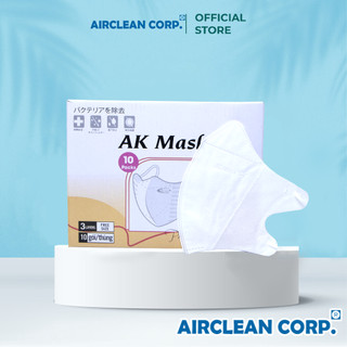 Thùng 100 Chiếc Khẩu Trang 5D AK MASK Màu Trắng 3 Lớp Kháng Khuẩn