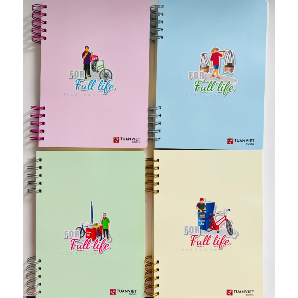 Sổ lò xo kẻ ngang B5 TUANVIET BOOKS lò xo 2 đầu 200 trang
