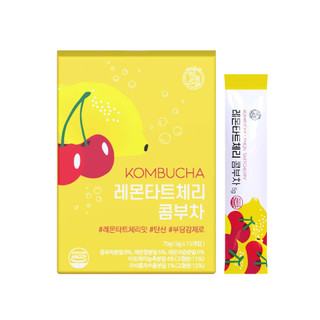 Trà Kombucha Detox Healslab Vị Cherry Chanh Thơm Mát Giải Nhiệt Nhập Khẩu Hàn Quốc