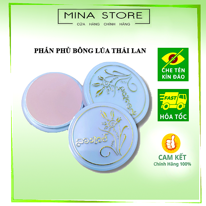 Phấn phủ Bông Lúa Long Way thập niên 80 hàng Thái Lan hũ 10gam - Mina Store
