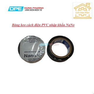 1 cuộn băng keo cách điện pvc nhập khẩu nano 10y,20y,30y.