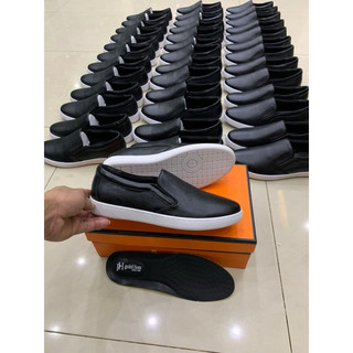 [SALE] Giày nam slipon cao cấp LC68, Giày lười da, Giày lười làm từ da bò nguyên tấm