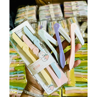 Bộ dao cạo tỉa lông mày dao tỉa lông mặt 3 cây