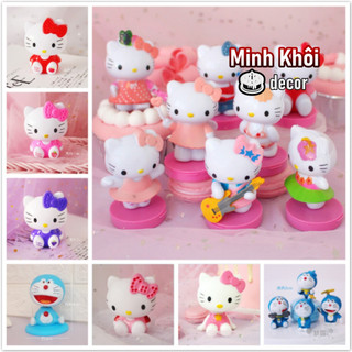 Phụ kiện trang trí bánh kem mẫu Hello Kitty, Melody, Kỳ lân dễ thương
