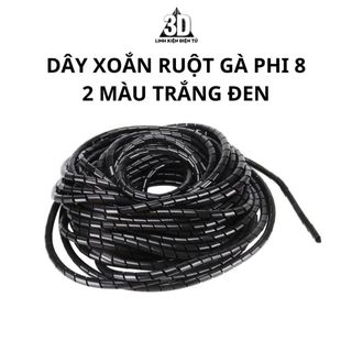 1m dây xoắn ruột gà phi 6, phi 8, phi 10, phi 12 dành cho máy in 3d, cnc