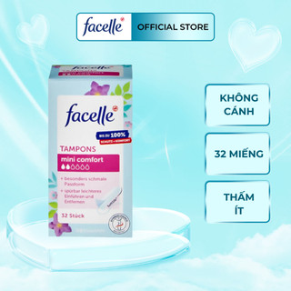   Tampon Facelle  Băng vệ sinh dạng ống Facelle Tampons Mini comfort 2 giọt 32 cái 