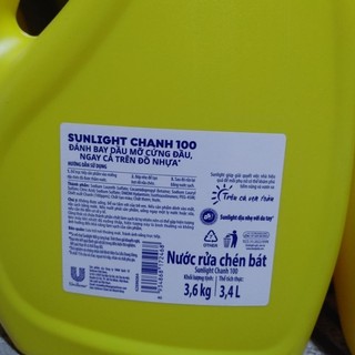 nước rửa chén SUNLIGHT can