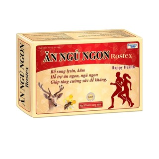 viên Ăn Ngủ Ngon Rostex Dưỡng tâm an thần giúp ăn ngon ngủ ngon bồi bổ sức khỏe, người kén suy nhược cơ thể