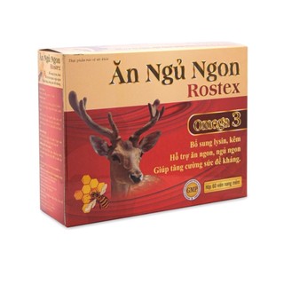 viên Ăn Ngủ Ngon rostex Dưỡng tâm an thần giúp ăn ngon ngủ ngon bồi bổ sức khỏe, người kén suy nhược cơ thể hộp 60 viênn