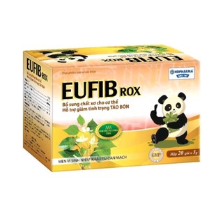 EUFIB ROX bổ sung chất sơ cho cơ thể, giảm tình trạng táo bón, bé bị tiêu chảy, đầy bụng, khó tiêu, rối loại hệ vi sinh