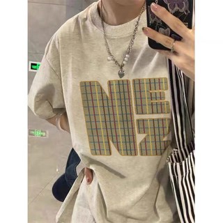 Xám tiêu fashion áo phông nữ form rộng logo in ấn cổ tròn oversized áo thun tay lỡ 100%cotton focus local brand