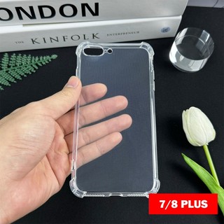 Ốp trong silicon iPhone 7, 7 Plus, 8, 8 Plus, SE 2020, ốp trong suốt, 4 cạnh chống sốc, viền bảo vệ camera