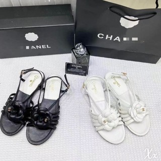 Sandal bệt c.n hoa trà da mềm êm fullbox cao cấp